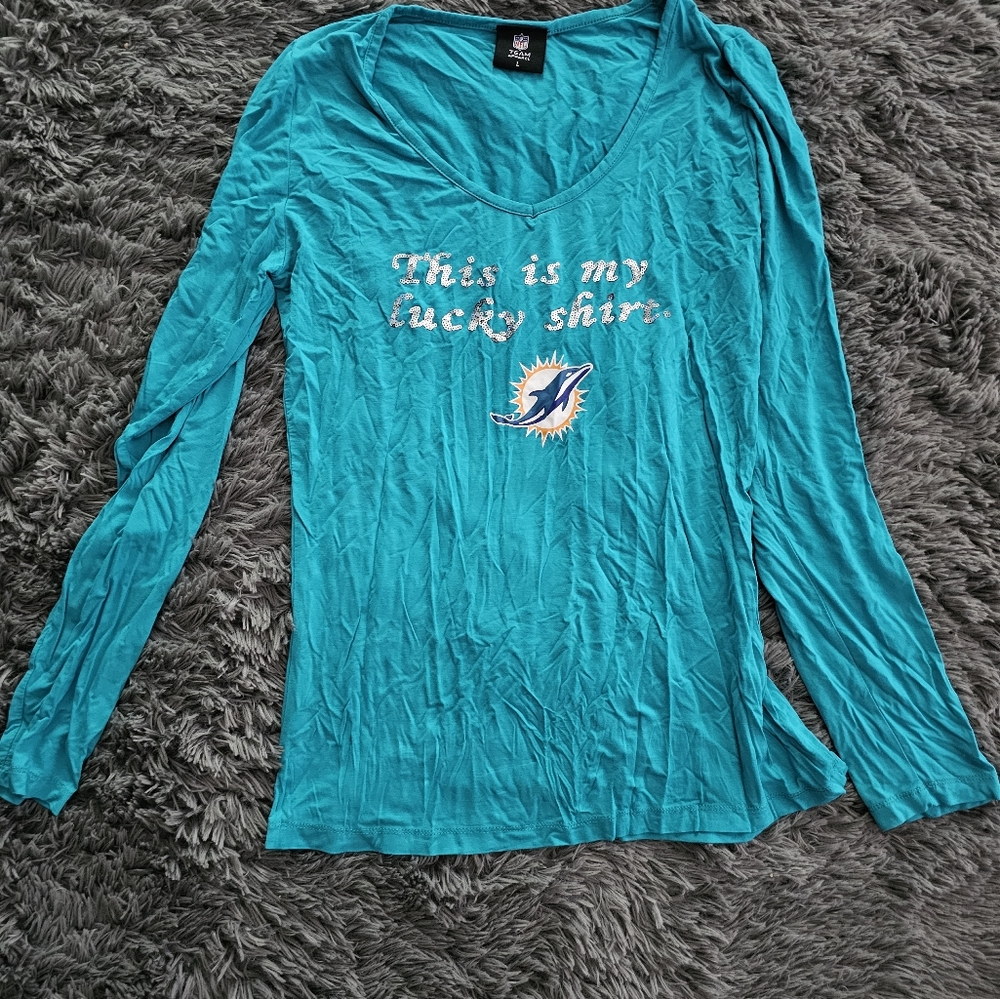 Women's miami dolphins long sleeve tee